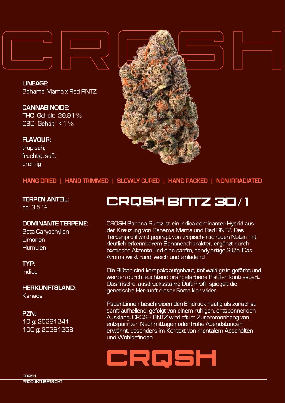 CRQSH CRQSH BNTZ 30/1 Banana Runtz