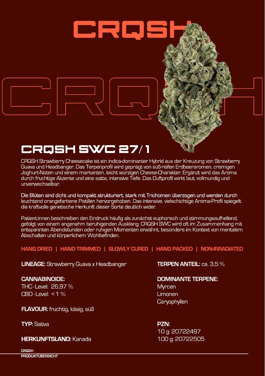 CRQSH CRQSH SWC 27/1 Strawberry Cheesecake